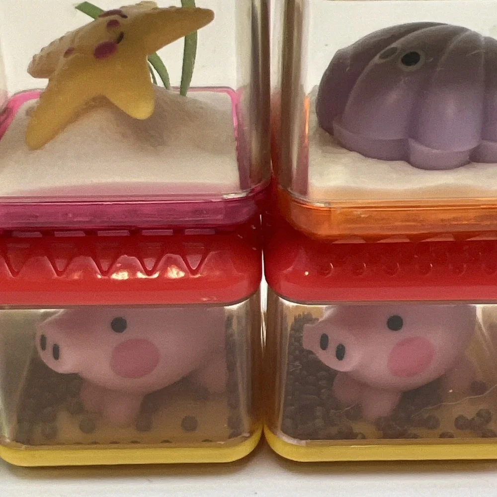 Lot of 18 Fisher Price Peek-A-Blocks Vintage Sensory Toy Stacking Animals Sports